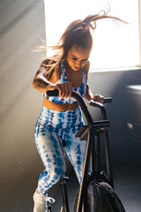 Blue Sky Tie Dye Performance Bra