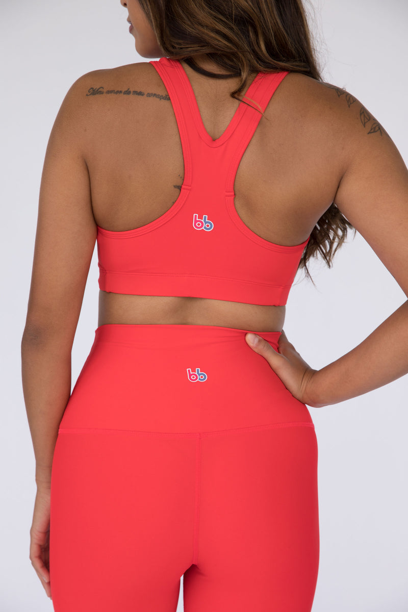Candy Apple Red Performance Bra