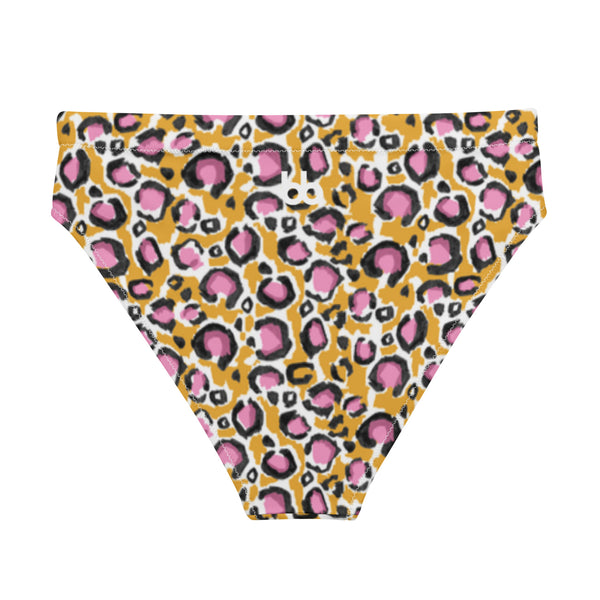 Leopard Lovers High Waisted Bikini Bottom